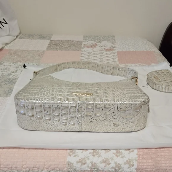 Brahmin Abbott Shoulder Bag In Ivory Dream Melbourne. NWT - Picture 9 of 16